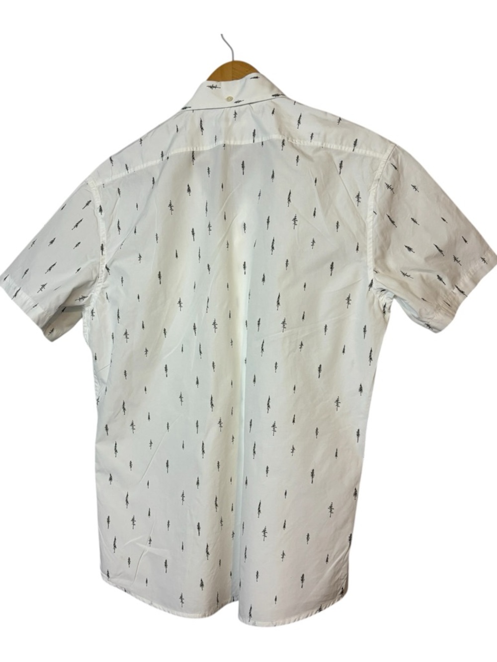 Taylor Stitch Short Sleeve Jack Tree Top Poplin Button Down Shirt Sz US L EU 42 - Picture 3 of 7